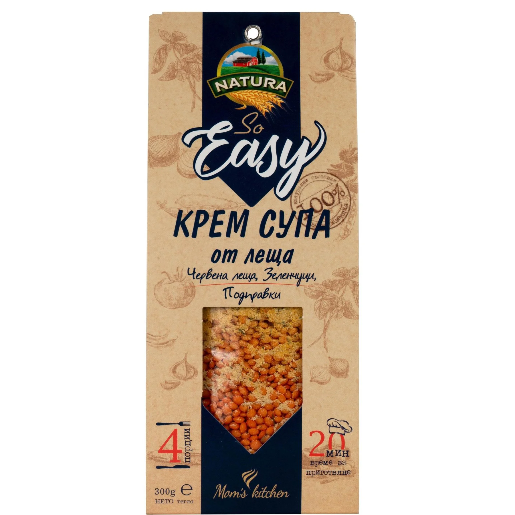 Крем супа от леща 0,300 Natura