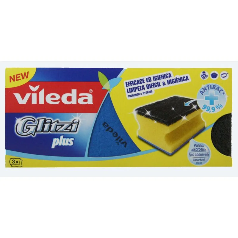 Виледа кухненска гъба Glitzi Plus 3 бр.