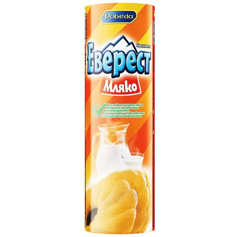 Бисквити Еверест с мляко 0,195 Победа