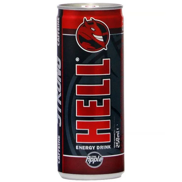 Енергийна напитка Hell 0,250 ябълка