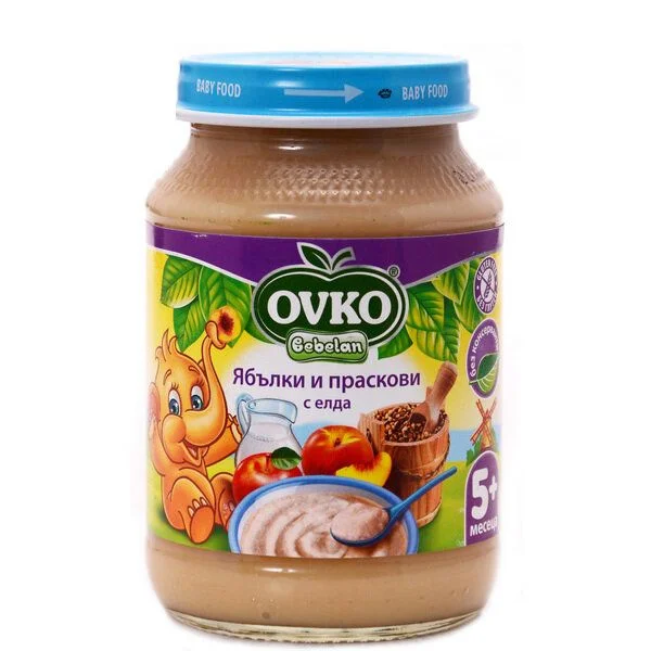 Бебелан ябълки и праскови с елда 0,190