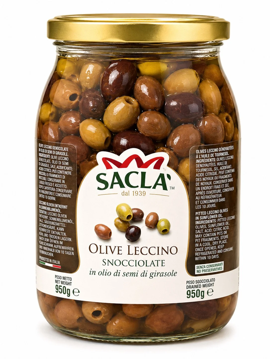 Маслини Лечино SACLA 0,950