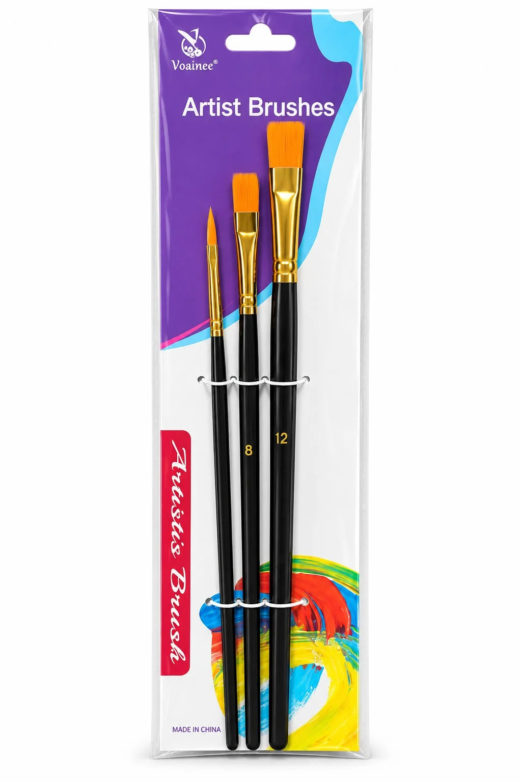 Комплект 3 бр плоски четки Brush