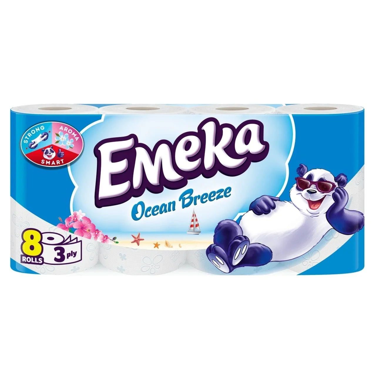 Тоалетна хартия Емека 3 пл. 8 бр. Ocean Breeze