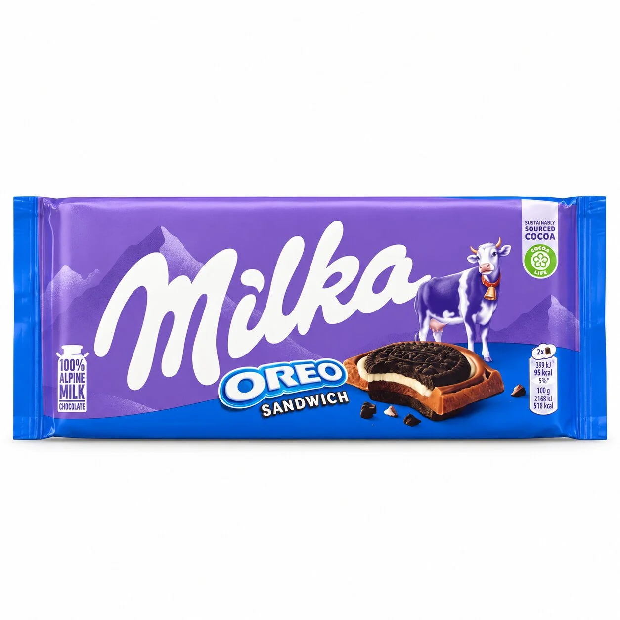 Шоколад Милка Орео сандвич 0,100