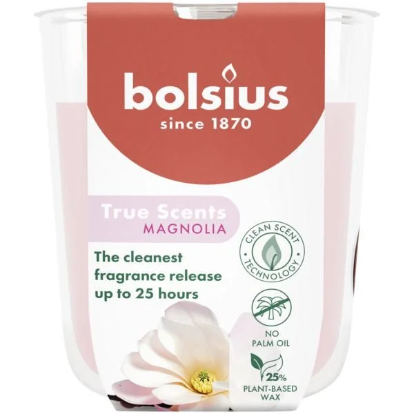 Bolsius свещ в чаша 80/73 Magnolia