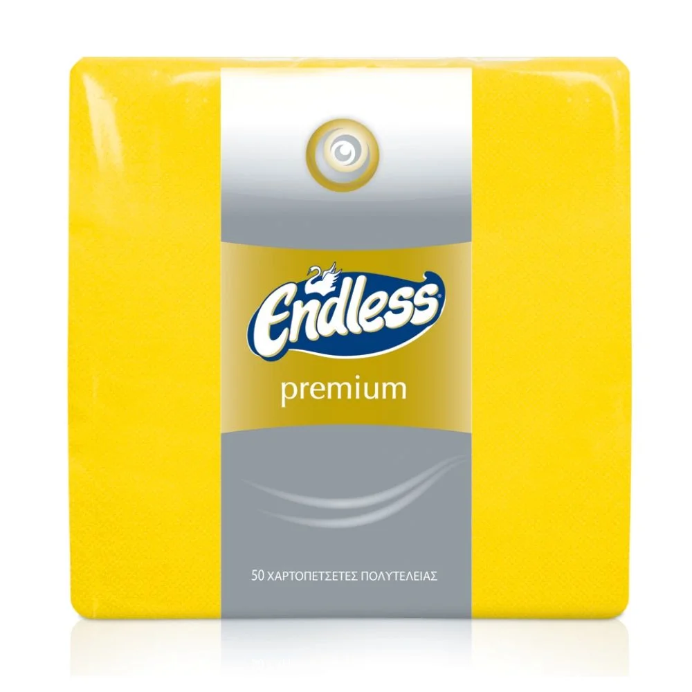 Салфетки лукс 50 бр. Endless жълт