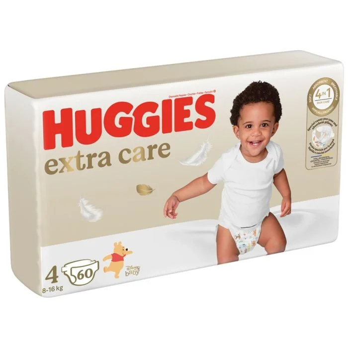 Пелени HUGGIES Екстра Кеър 4  8-16 кг. 60бр.