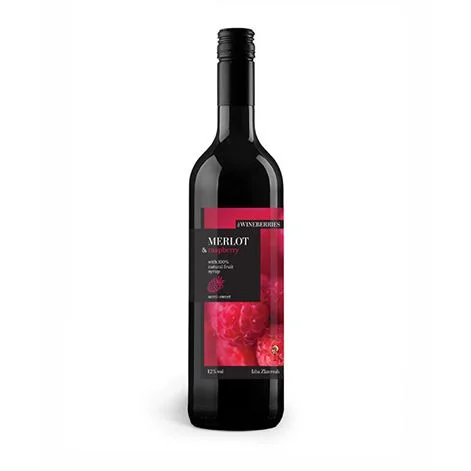 Червено вино Мерло и малина 0,750 Wineberries