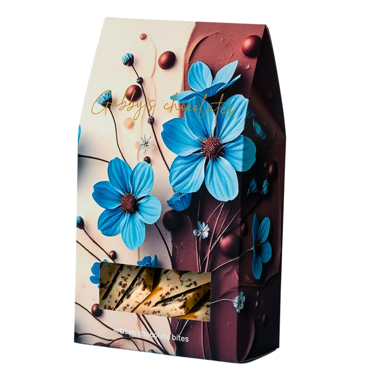 Шоколадови хапки Бял шоколад и какаови зърна Gabby`s Chocolates 0,130
