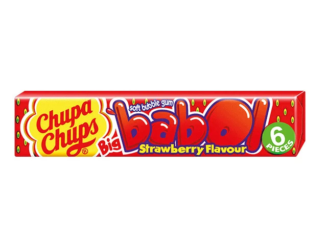Chupa Chups Дъвки Биг бабъл 6 бр.Ягода