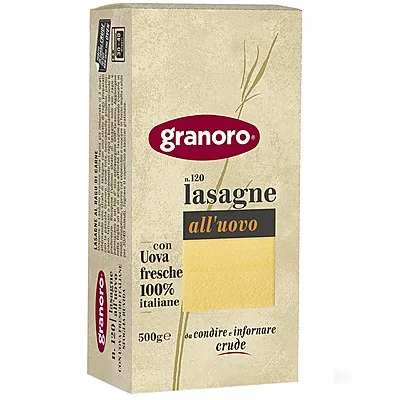 Кори за лазаня с яйца 0.500 Granoro