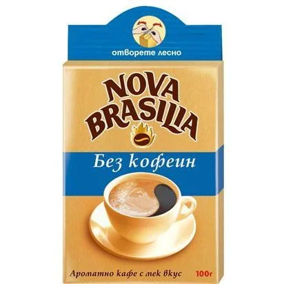 Кафе Нова Бразилия безкофеин мляно 0,100