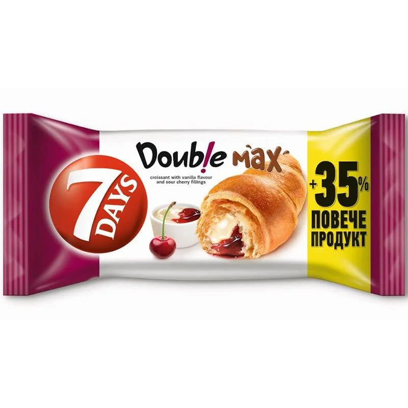 Кроасан 7 days Double ванилия и вишна супер макс 0,110