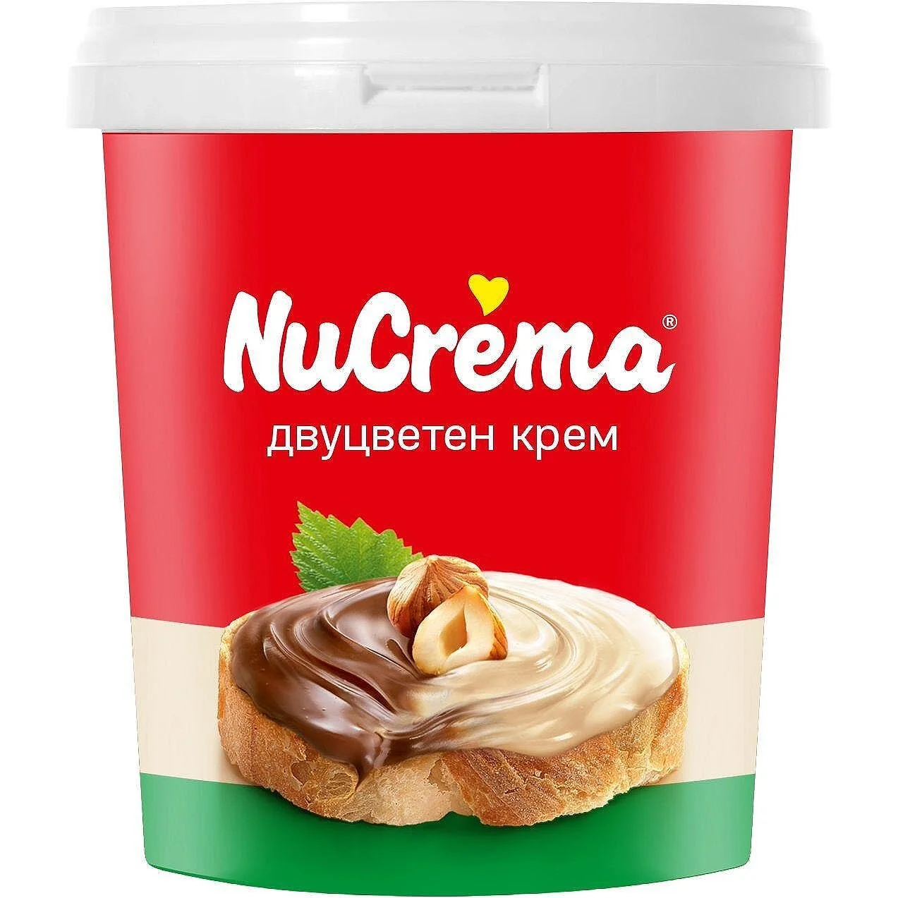 Течен шоколад Нукрема двуцветен 1 кг.  х 6 бр.