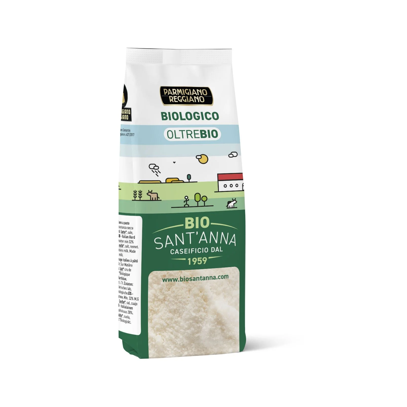 БИО Пармезан настърган 0,080 Bio SantAnna
