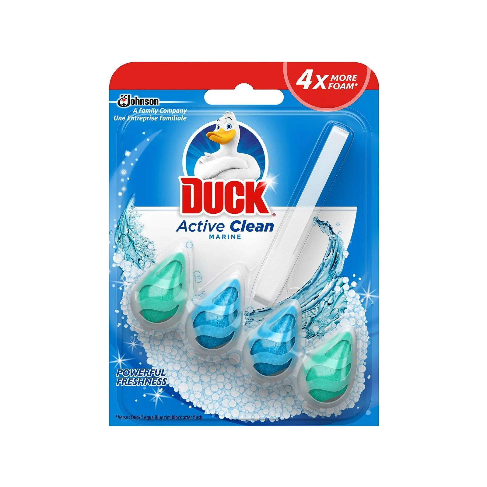 Тоалетно пате блокче Active Clean 38,6 g Океан