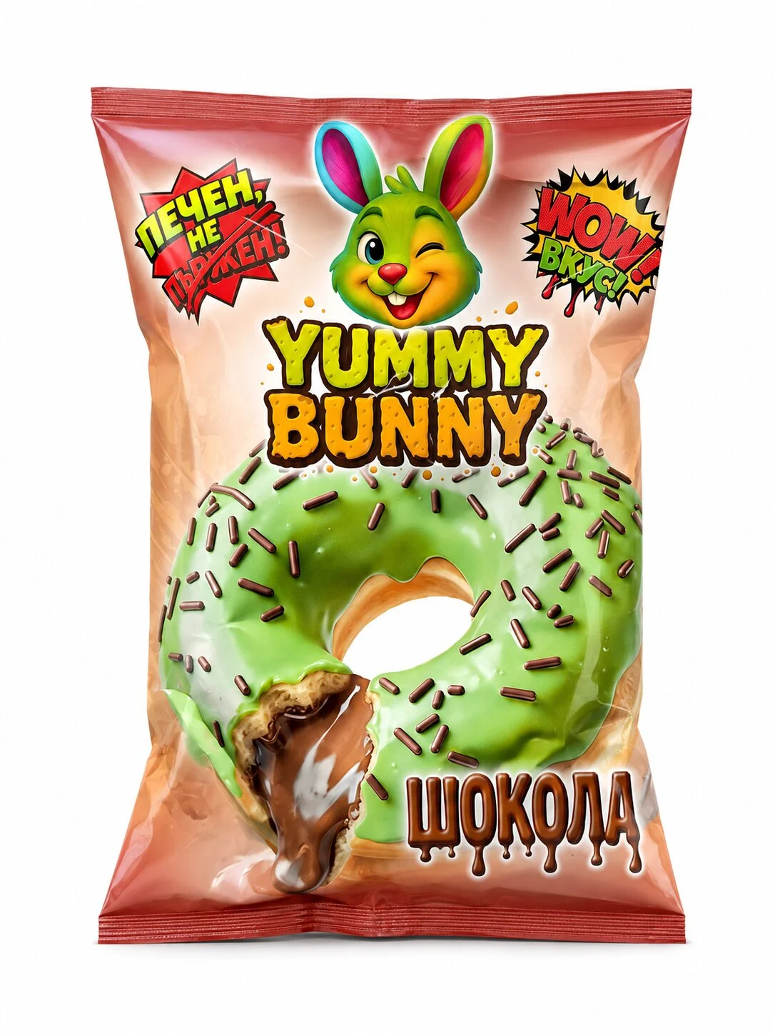 Донът с пълнеж какао 0.060 Yummy Bunny