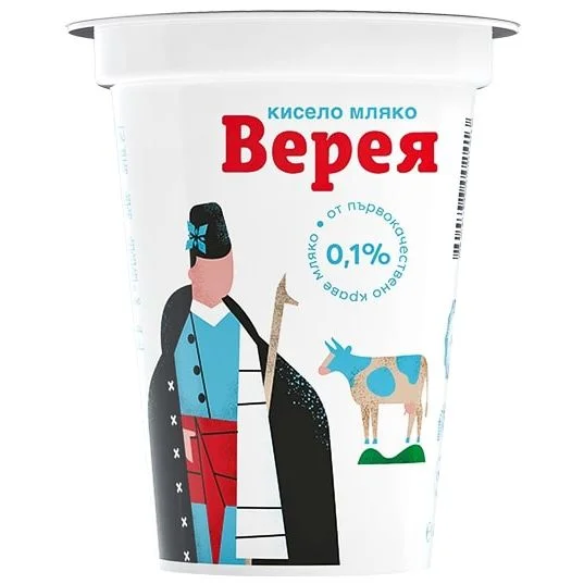 Кисело мляко Верея 0,1% 0,400