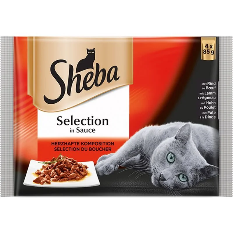 Sheba пауч месно меню 4 x 0,085