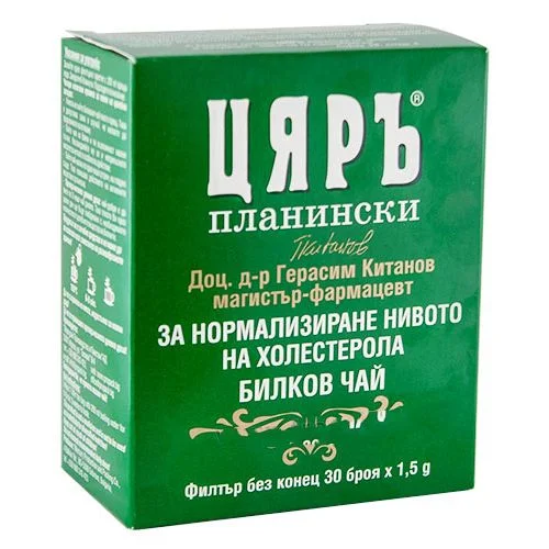 Чай Цяръ билков за нормализиране нивото на холестерол 30 бр.
