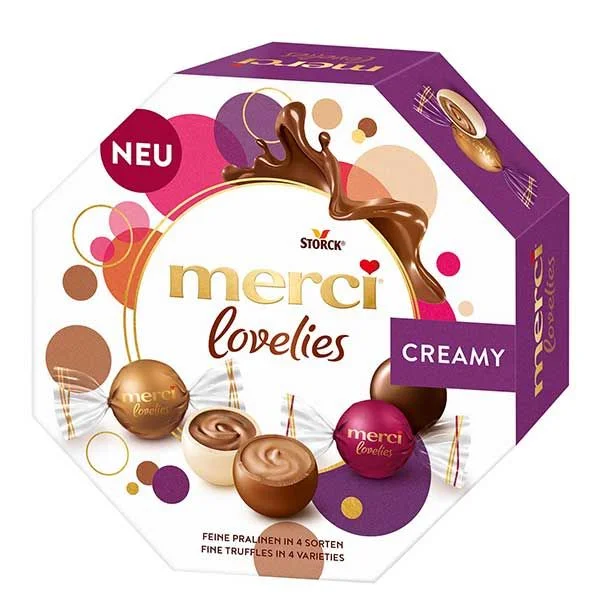 Шоколадови бонбони Merci Lovelies 0,185 крем