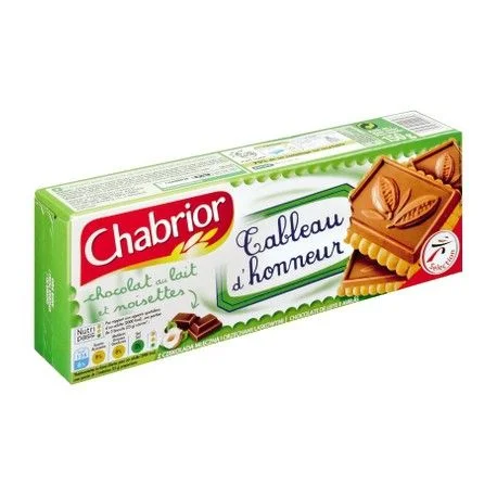 Бисквити с млечен шоколад и лешници 0,150 Chabrior