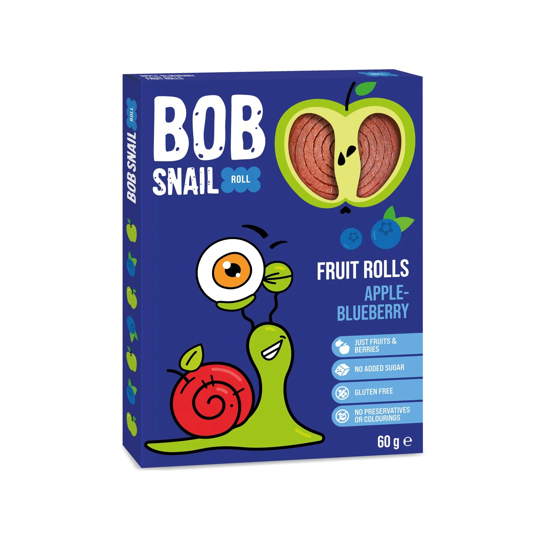 Бонбони BOB Snail 0,060 ябълка и боровинка