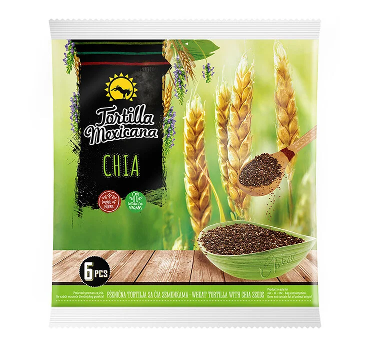 Тортила питки Mexicana Chia 6 бр. 0,390