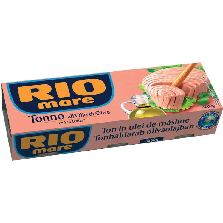 Риба тон в зехтин 3 х 0,080 Rio Mare