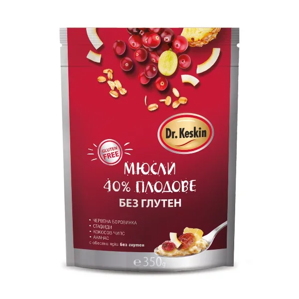 Мюсли лешник плодове без глутен 0,350 Dr.Keskin