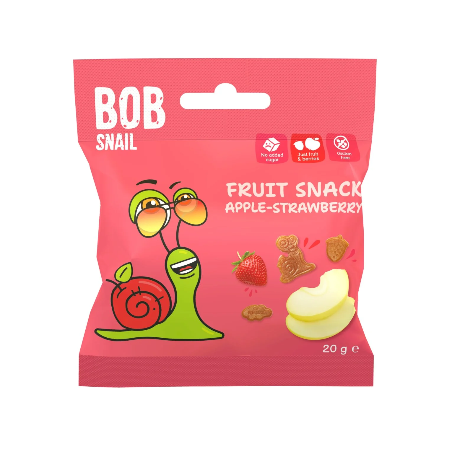 Плодов десерт BOB Snail 0,020 ябълка, ягода