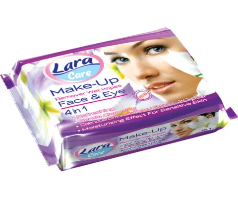Мокри кърпи за почистване на грим 20 бр. Lara