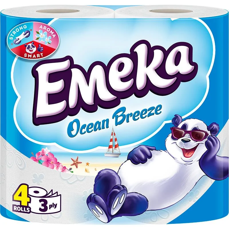 Тоалетна хартия Емека 3 пл. 4 бр. Ocean Breeze