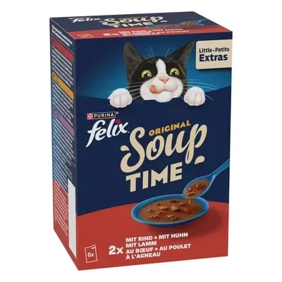 Purina Феликс Супа микс меса 6 x 0,048