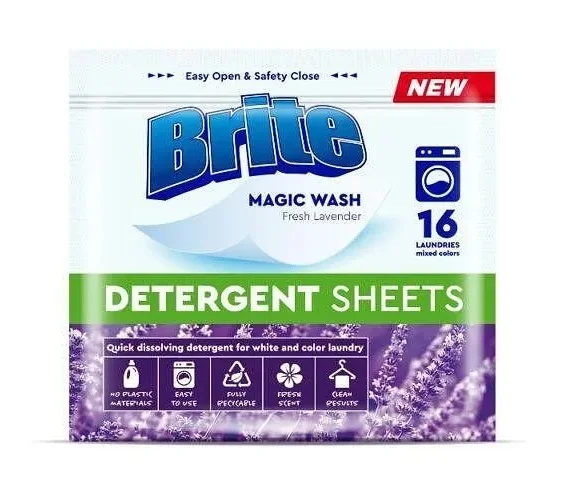Brite Magic Wаsh Магически кърпи прах за пране 16 бр.Lavender