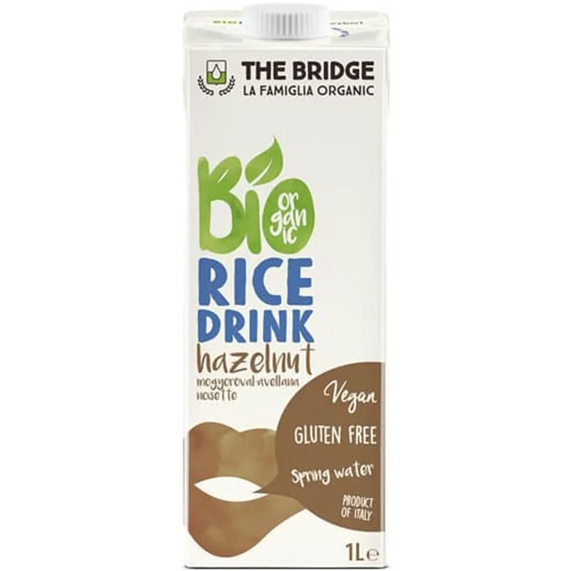 БИО Оризова напитка с лешници без глутен 1л The Bridge
