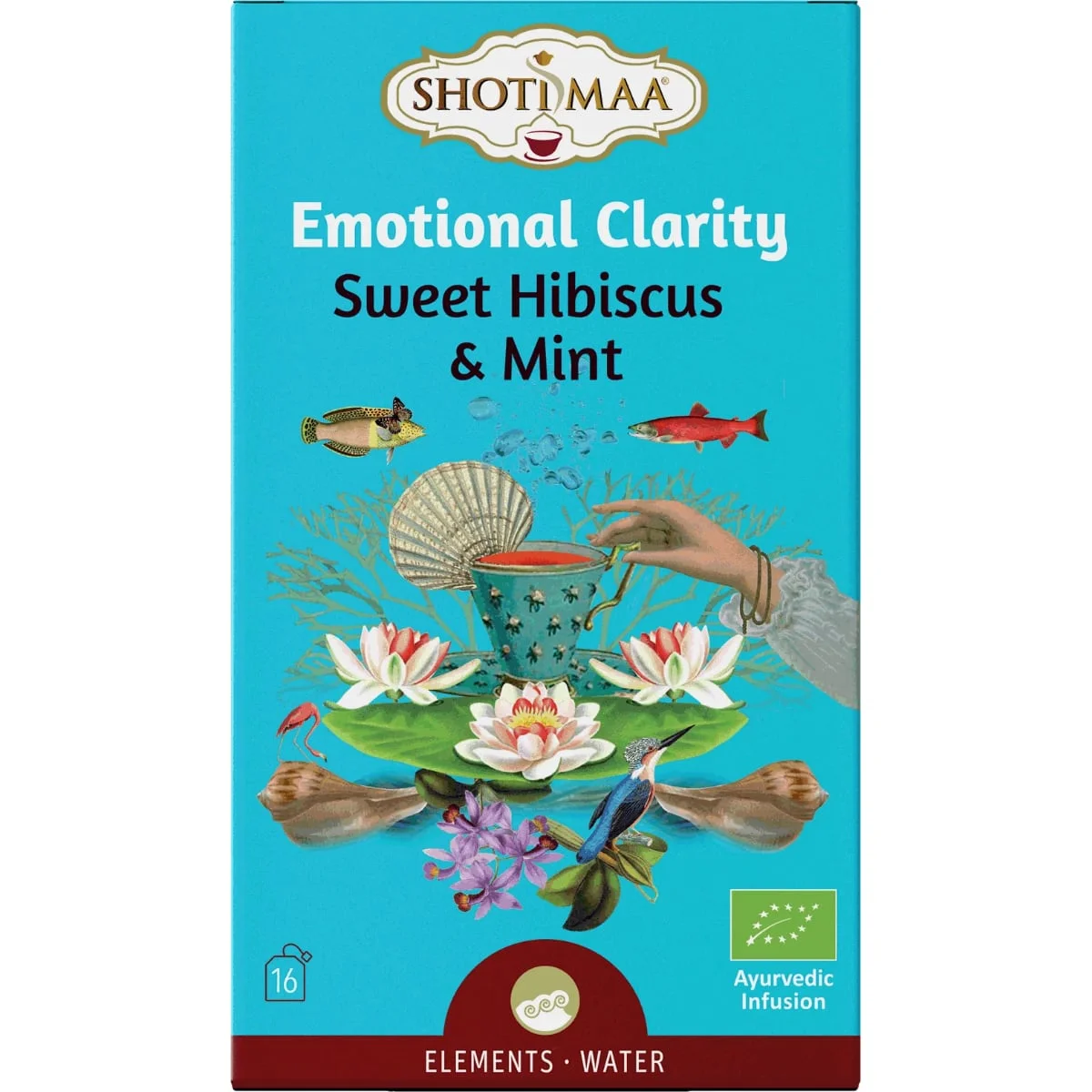 БИО Чай "Емоционален детокс"с хибискус и мента Shoti Maa