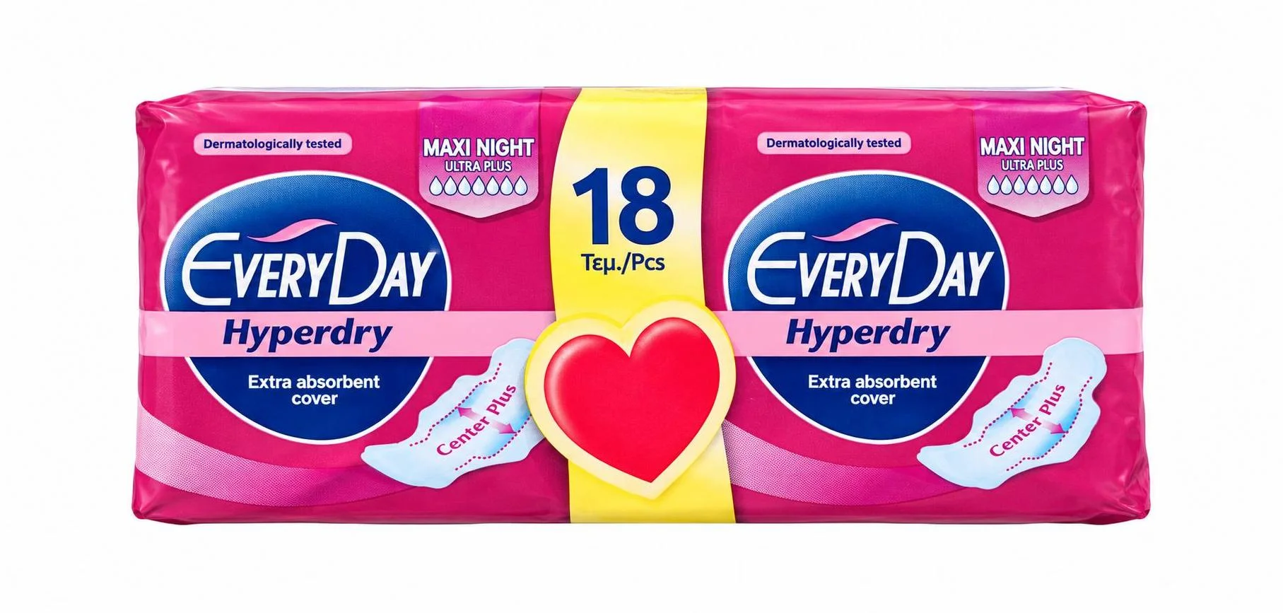 Дамски превръзки ЕвриДей HYPERDRY Maxinight 18 бр.