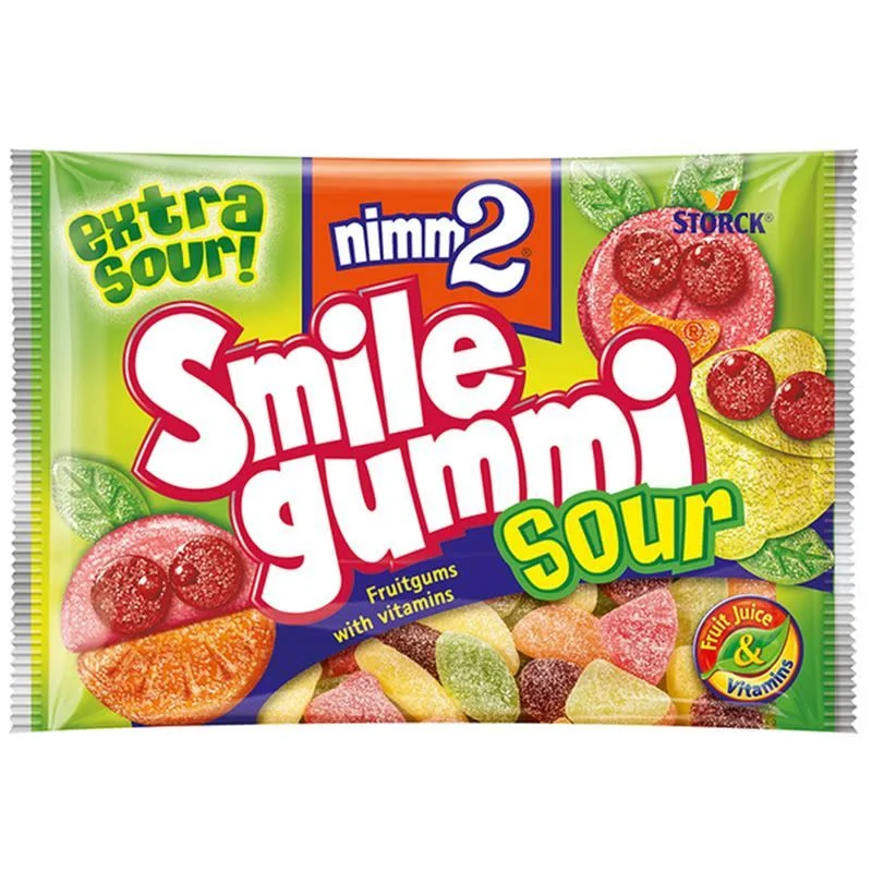 Желирани бонбони Плодове Sour 0,100 Smilegummy