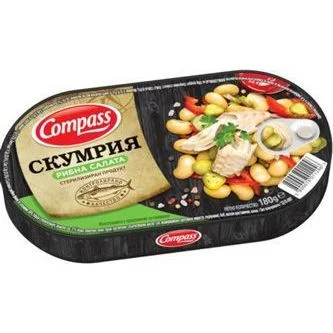 Скумрия рибна салата 0,180 Компас