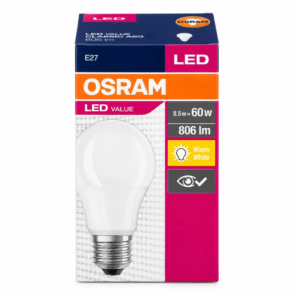 Ел.крушка LED VALUЕ Classic Osram P60 E27 2700K
