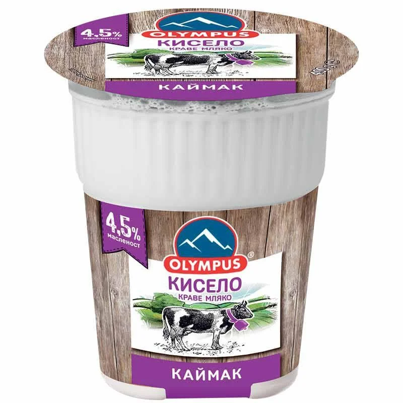 Кисело мляко Olympus с каймак 4,5% 0,400