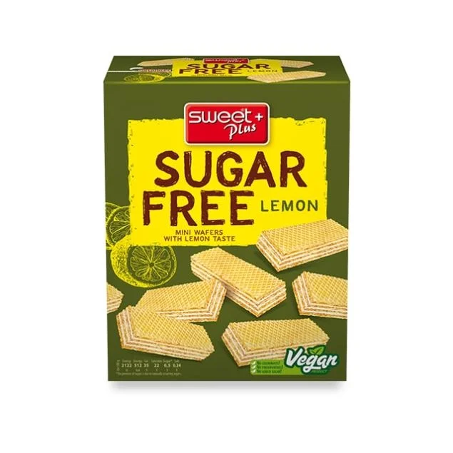 Вафли Мини с крем лимон без захар 0,180 Sweet Plus