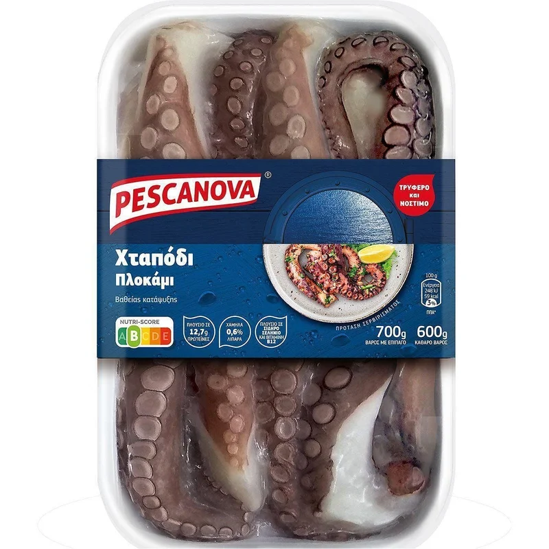 Замразени пипала от октопод 0,600 Pescanova