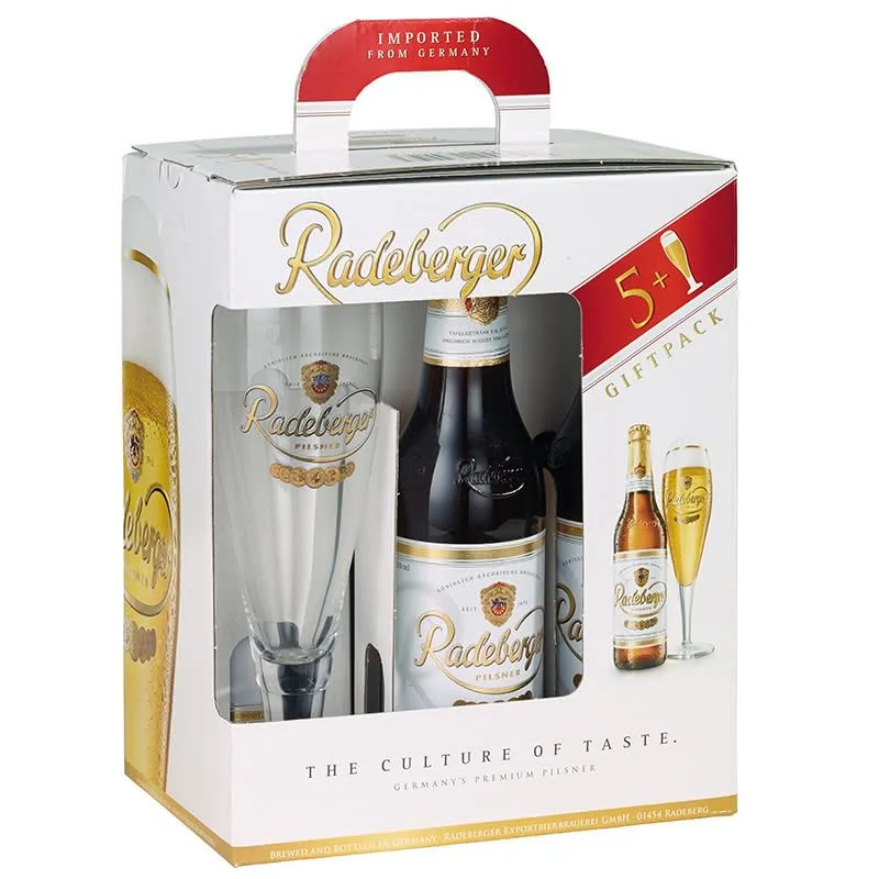 Бира Radeberger 0,330 + чаша