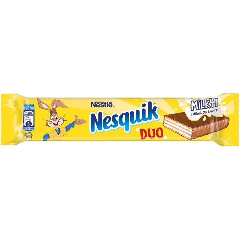 Вафла Nesquik Duo с млечен шоколад 0,026 Nestle