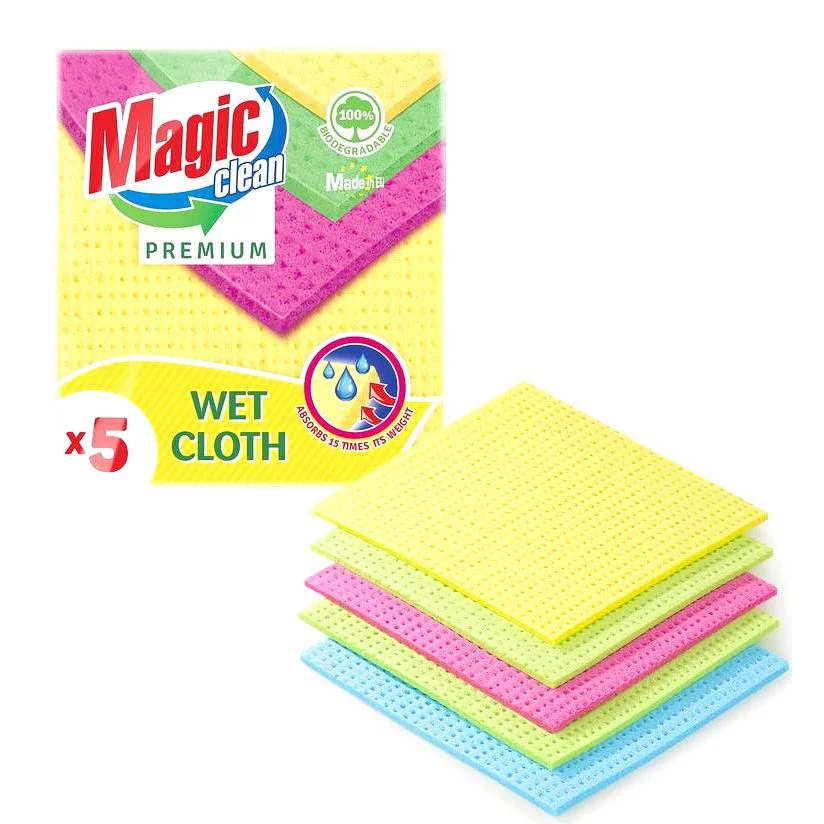 Magic Clean кърпи за попиване биоразградими 5 бр.
