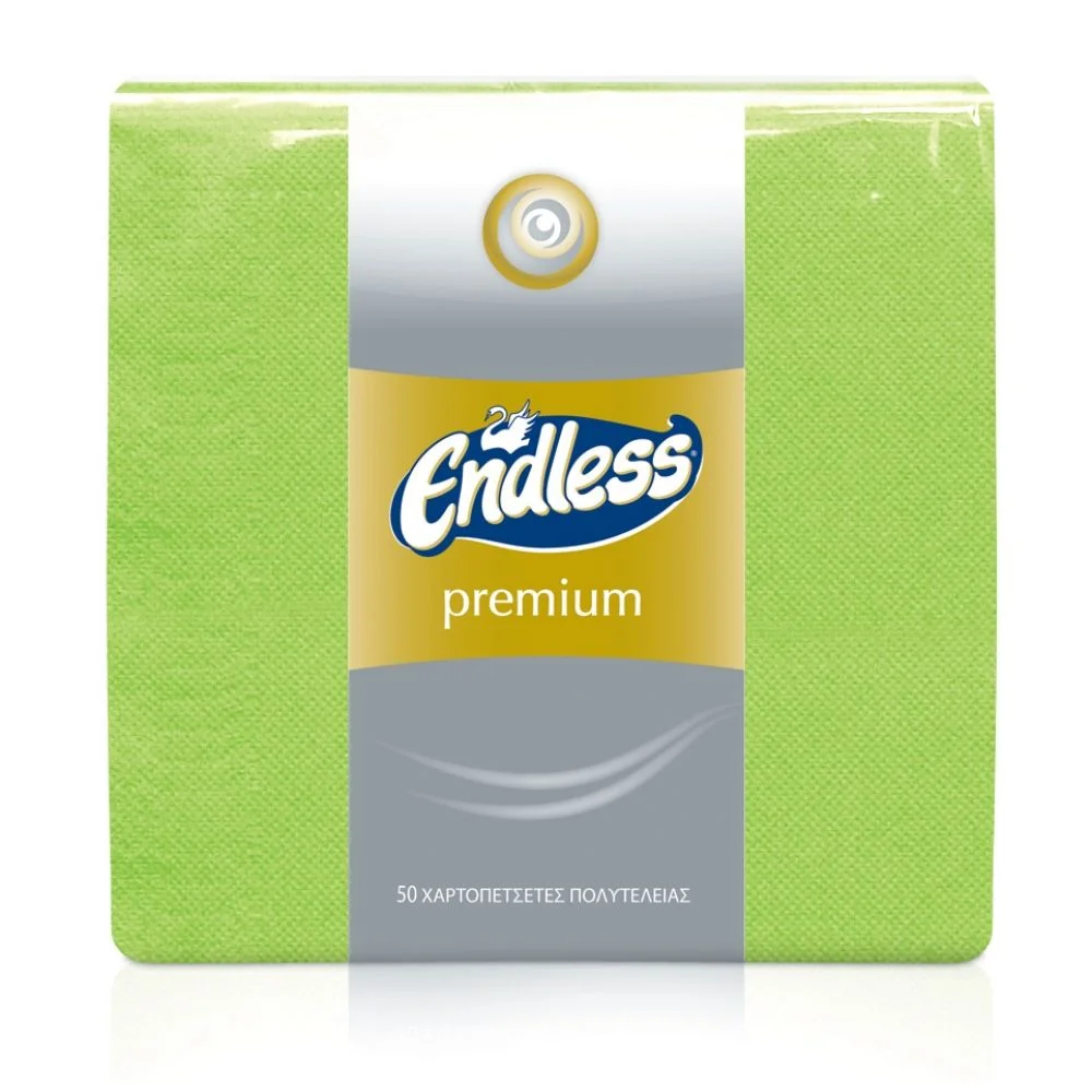 Салфетки лукс 50 бр. Endless зелени