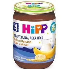 Хип Био Лека нощ мл.каша грис и банан 0,190